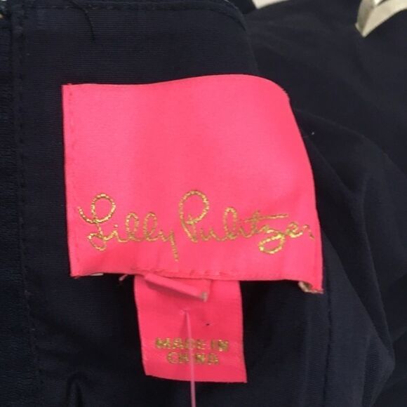 NWT Lilly Pulitzer Shelli Stretch Dress True Navy - Picture 9 of 12